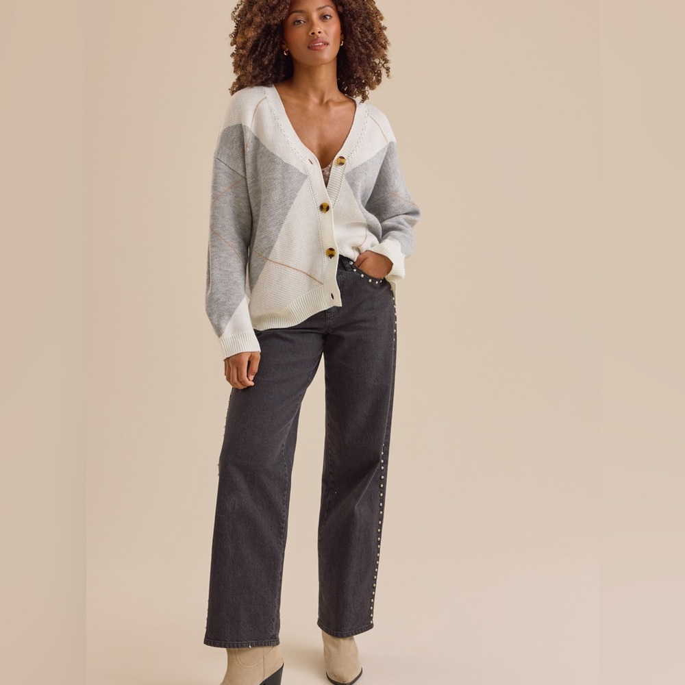 Altar'd State Camila Argyle Cardigan
